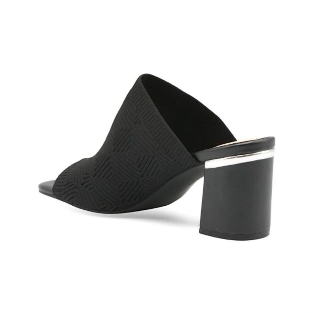 Adrienne Vittadini Arielle Block Heel Mules in Black Size 8.5 - Picture 2 of 10